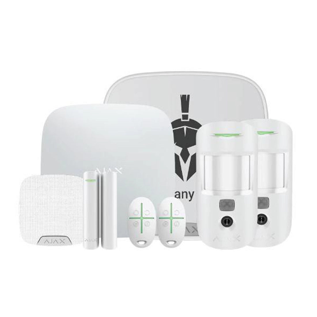 Ajax 109850 Kit 24 Superior (White) Hub 2 Plus Wireless Alarm Kit "NR"