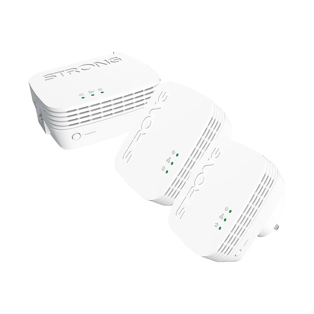 STRONG Powerline 1000 Mini Triple Pack – High-Speed AV1000 Ethernet over Powerline Adapters