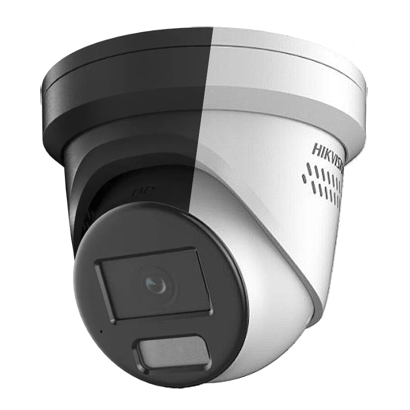 8MP Hikvision DS-2CD2387G2H-LISU/SL 4K Smart Hybrid ColorVu and IR Acusense Turret Camera, 2-Way Talk