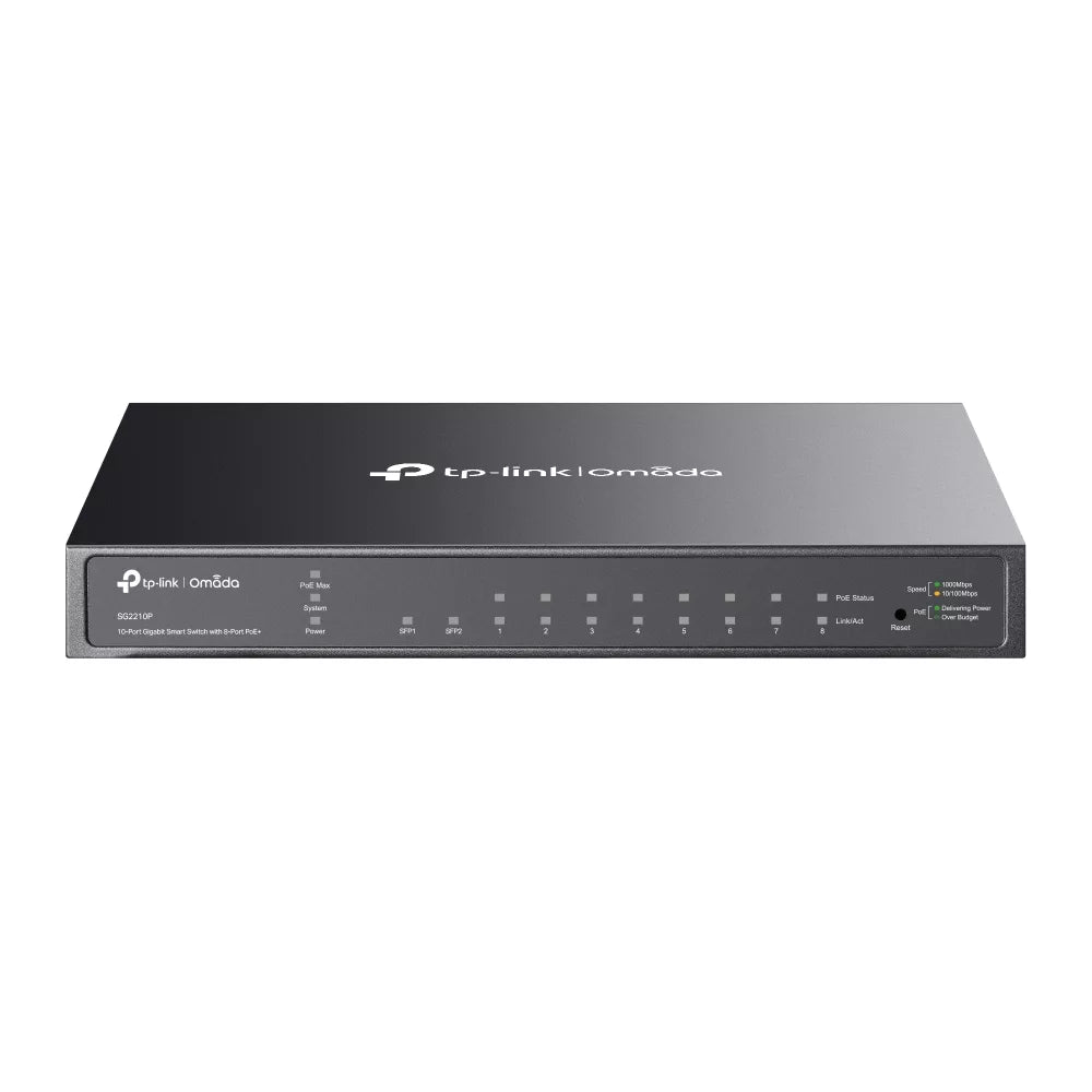 TP-Link SG2210P Omada 10-Port Gigabit Smart Switch with 8-Port PoE+