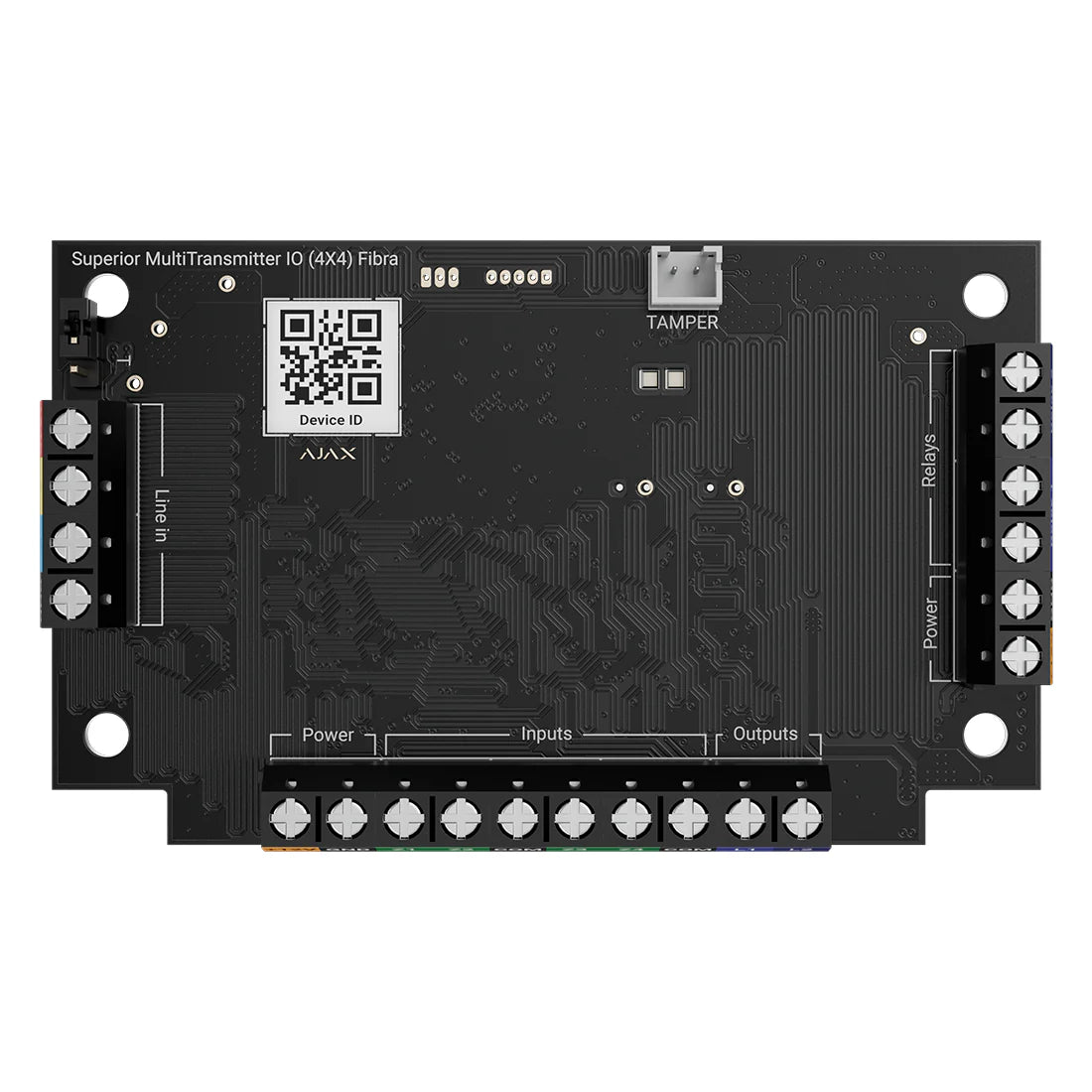 Ajax-117739 Superior MultiTransmitter IO (4X4) Fibra – 4 Inputs, 4 Outputs, Wired Integration Module"NR"