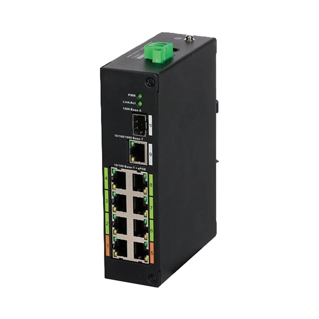 Dahua DH-LR2110-8ET-120-V2 8-Port 2-Layer ePoE Switch, 8 x 10-100 Base-T, 60W