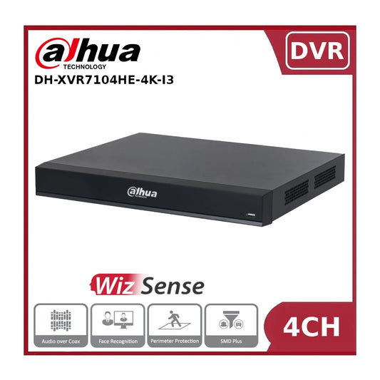 DH-XVR7104HE-4K-I3 4 Channels Penta-brid 4K Mini 1U 1HDD WizSense Digital Video Recorder