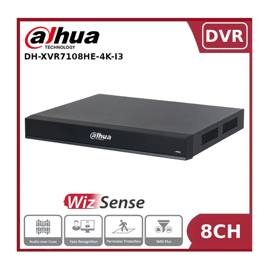 DH-XVR7108HE-4K-I3 8 Channels Penta-brid 4K Mini 1U 1HDD WizSense Digital Video Recorder