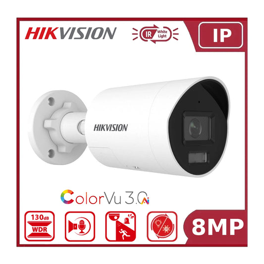 Hikvision DS-2CD2087G3-LI2UY Pro Series 8MP Smart Hybrid Light with ColorVu 3.0 Mini Bullet IP Camera, IP67