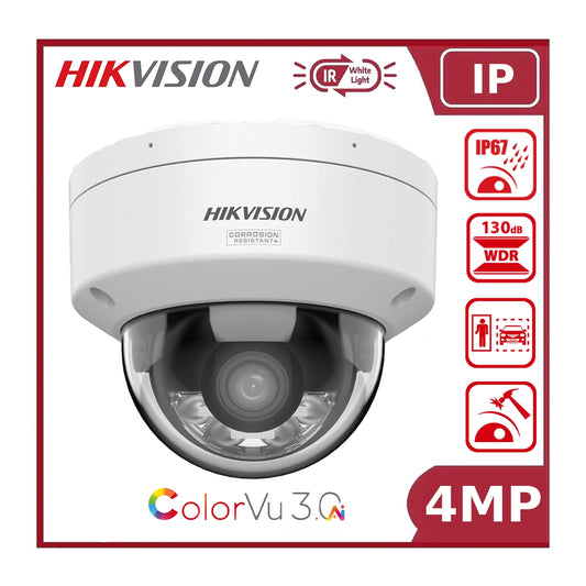Hikvision DS-2CD2147G3-LIS2UY 4MP Smart Hybrid Light with ColorVu 3.0 Fixed Dome Network Camera