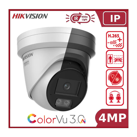 4MP Hikvision DS-2CD2347G3-LI2UY Smart Hybrid ColorVu 3.0 Acusense Turret Camera