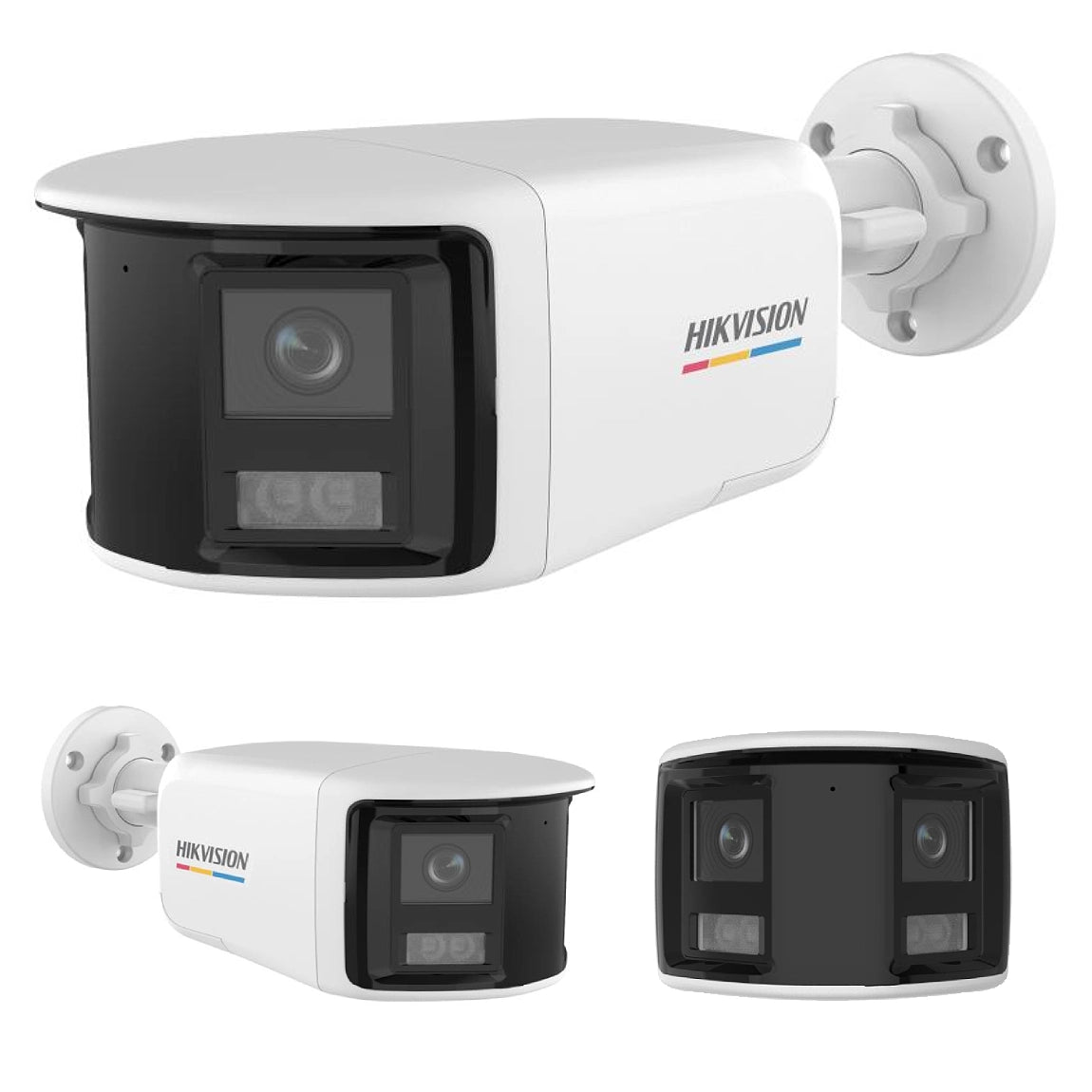 Hikvision DS-2CE12KF3TP-DLS 3K TVI Dual-Lens 180° Smart Hybrid Light ColorVu AoC Bullet Camera with Built in Mic