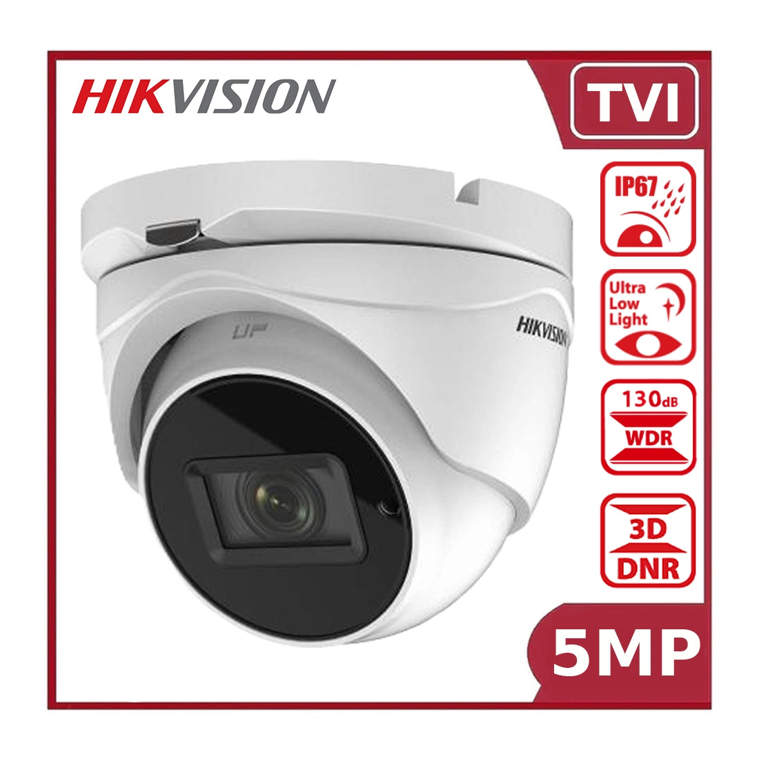 Hikvision DS-2CE79H8T-AIT3ZF 5MP Ultra-Low Light Camera