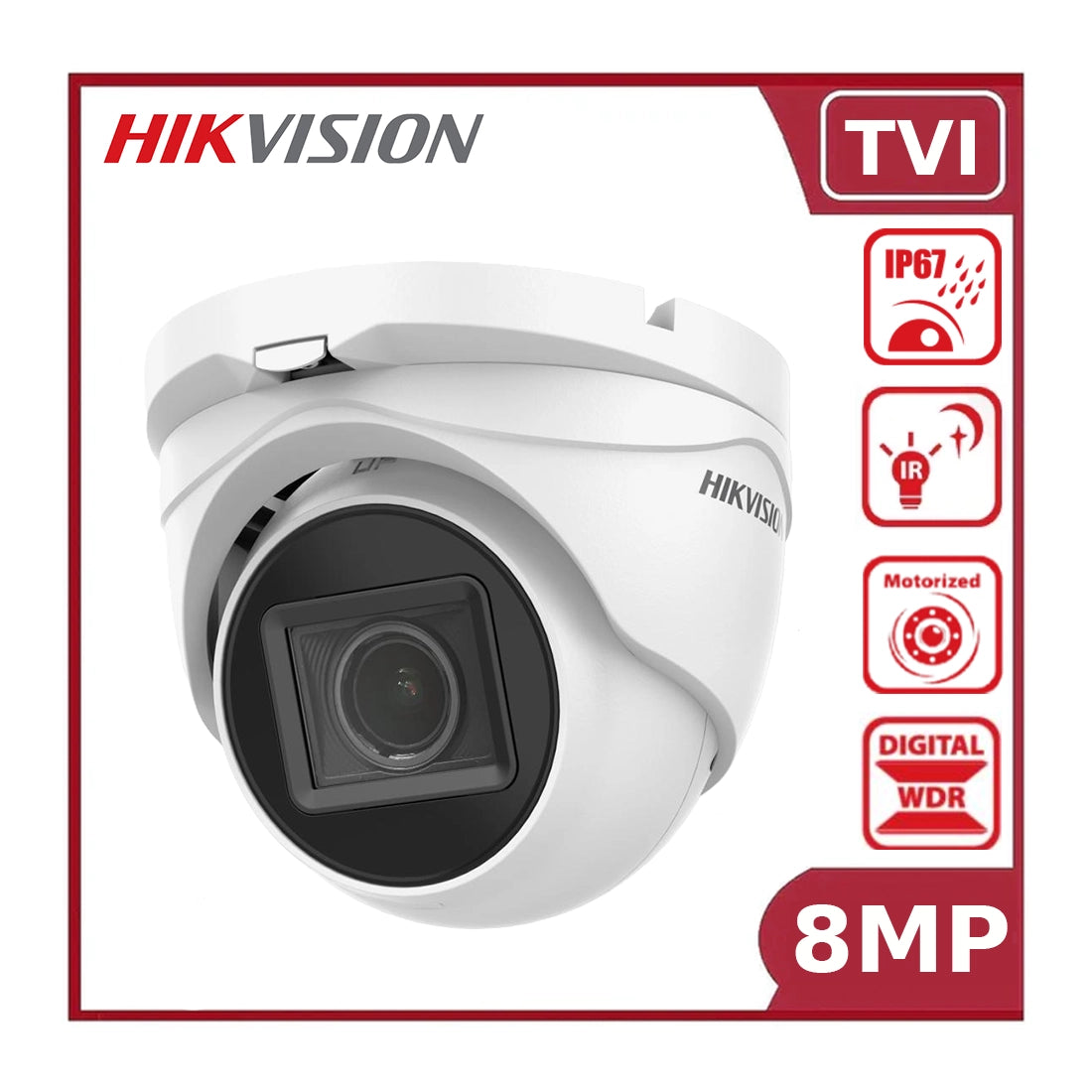 Hikvision DS-2CE79U1T-IT3ZF 4K Motorized Varifocal Turret Camera