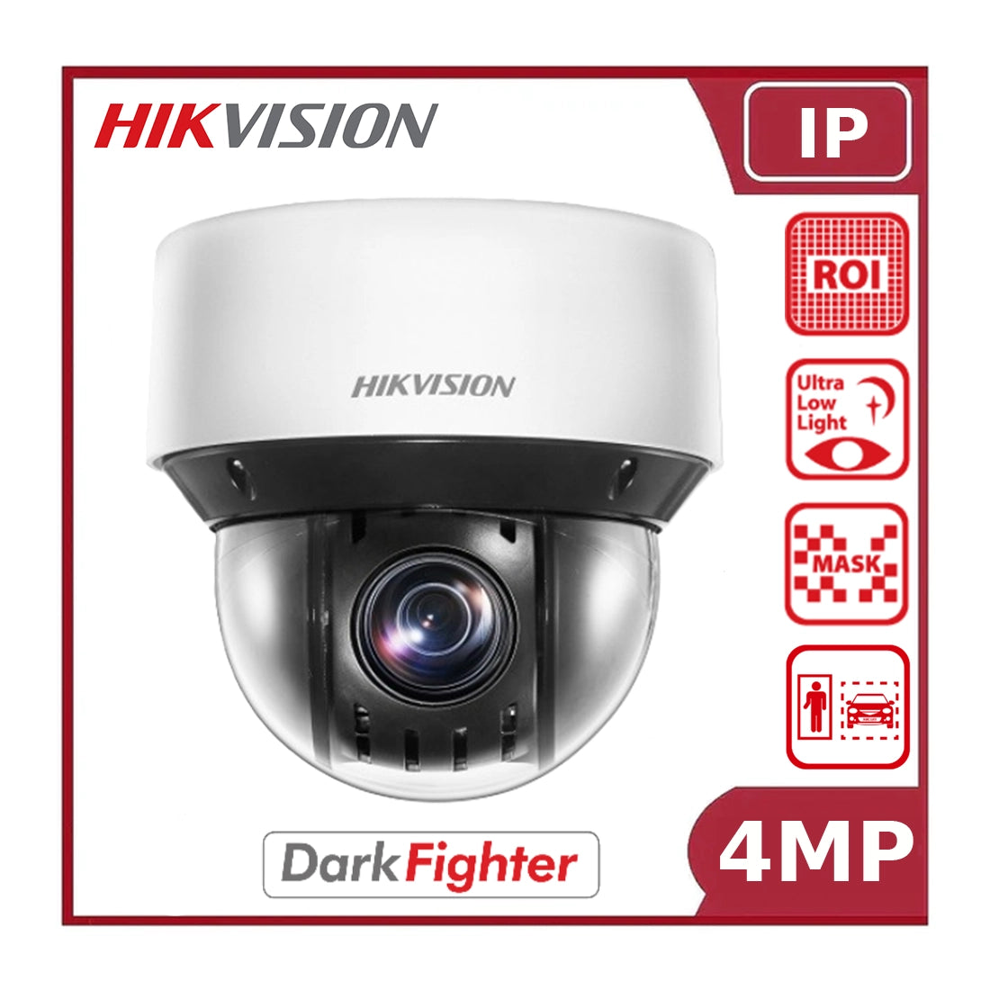 Hikvision DS-2DE4A425IWG-E 4MP 25x Optical Zoom AcuSense Compact IR Speed Dome with DarkFighter Technology - NR