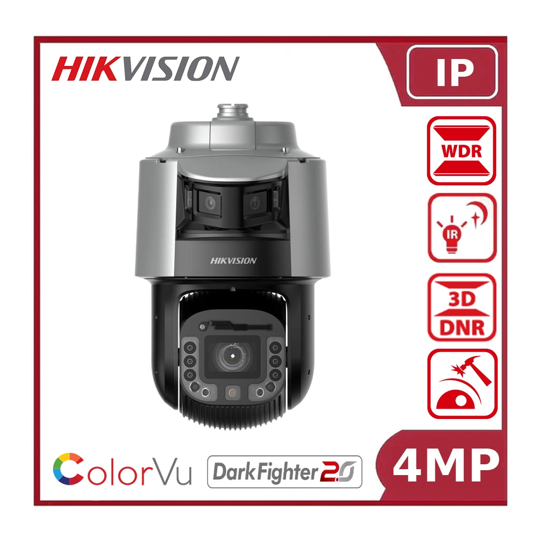 Hikvision DS-2SF8C442MXG1-ELWY/26 TandemVu 8C Series Panoramic 4 MP 42X DarkFighter Network Speed Dome