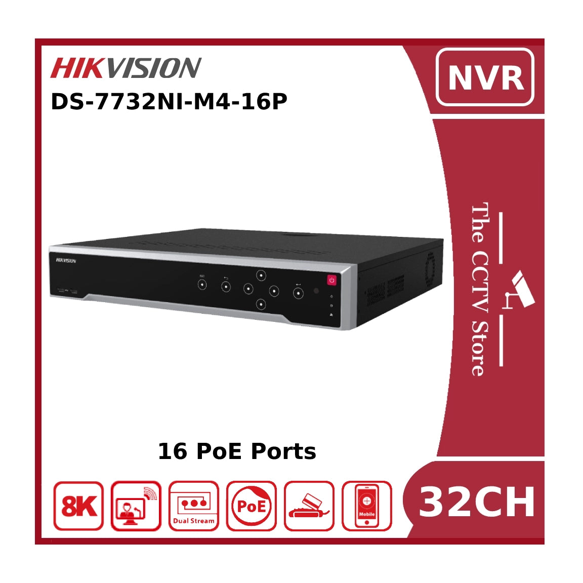 NVR DS-7732NI-M4 32 Canali 8K - Registratore Di Rete Per Videosorveglianza - Foto 7