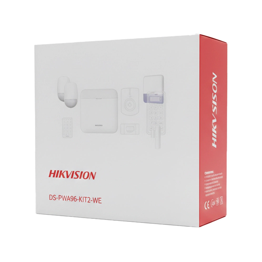Hikvision AX PRO DS-PWA96-KIT2-WE Wireless Intruder Alarm Kit, up to 96 Wireless Zones/Outputs