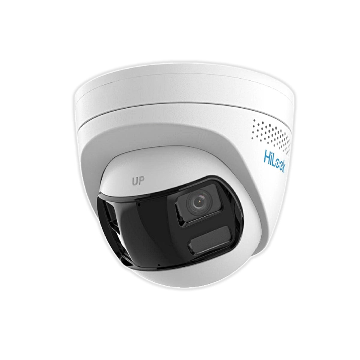 8MP HiLook by Hikvision IPC-T280HAD-LUF/SL(RB) Dual Lens 180° Smart Hybrid Light LED + IR Fixed Turret IP Camera with LiveGuard and 2 Way Audio
