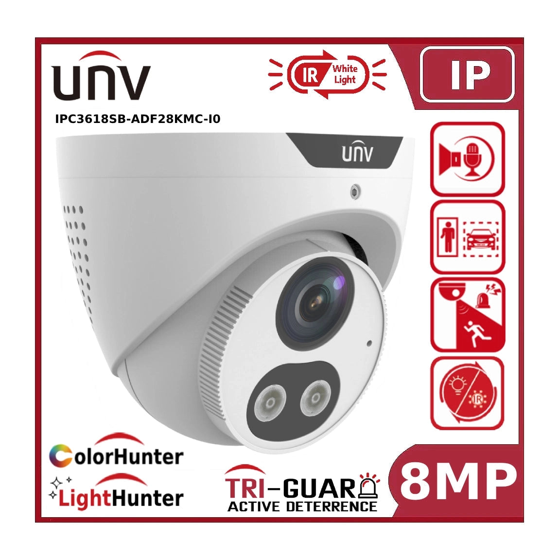 Uniview 8MP IPC3618SB-ADF28KMC-IO