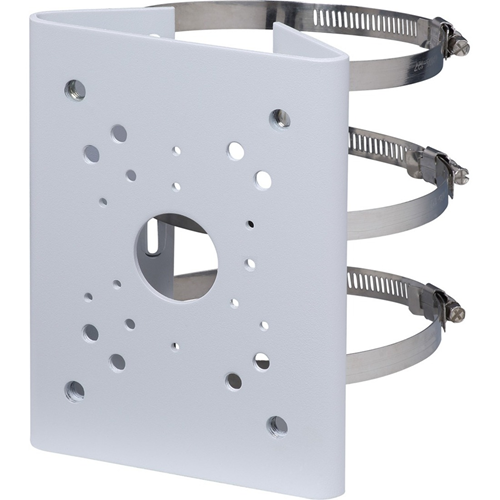 Dahua PFA150 Pole Mount Bracket, Indoor & Outdoor Use, Load Capacity 10kg, White - CCTV Express UK