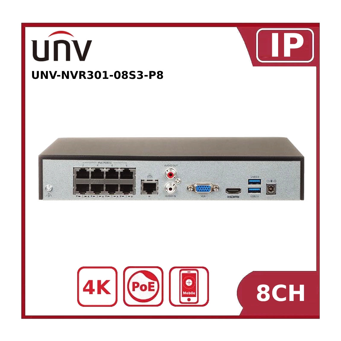 UV-NVR301-08S3-P8