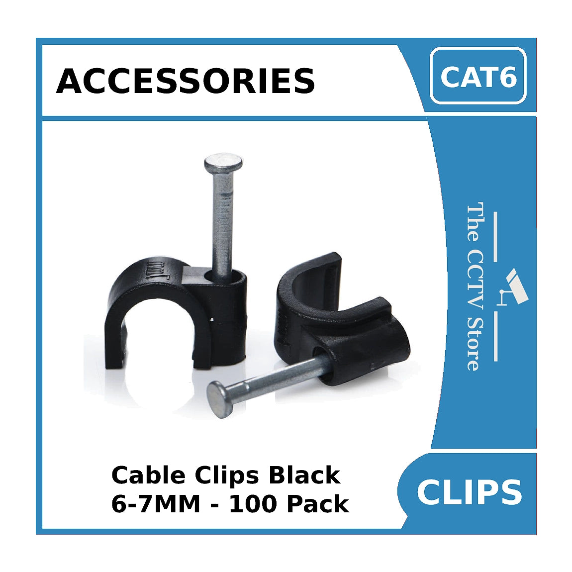 Cctv best sale cable clips