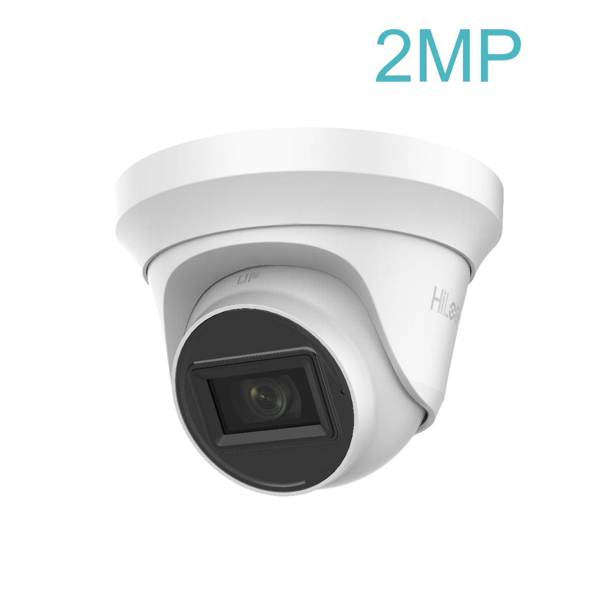 THC-T220-MS 2.8mm HiLook 2MP 1080P HD-TVI analogue turret camera with built-in mic and 40m IR in white