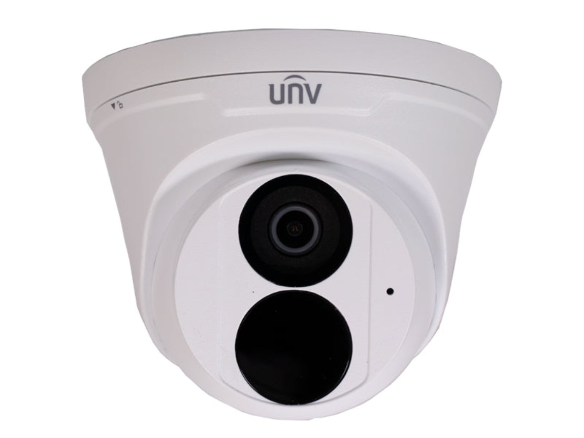 UNV 4MP Lighthunter 2.8MM Fixed Lens IP Turret CCTV Camera - UIPC3614LE-ADF28K-G
