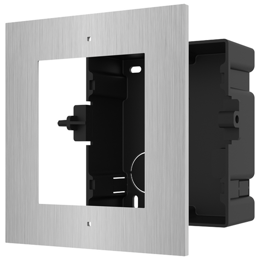 Hikvision DS-KD-ACF1/S Modular 1 Way Flush Mounting Bracket - Stainless Steel