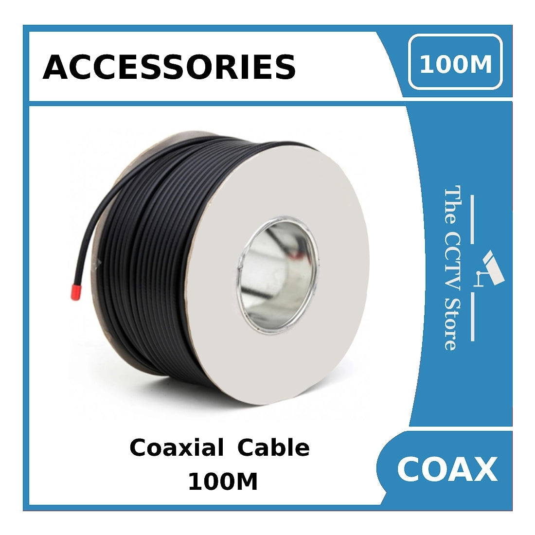 Coaxial RG59 External Grade CCTV Coaxial / BNC Cable - 100mCoaxial RG59 External Grade Coaxial / BNC Cable for CCTV Use - 100m