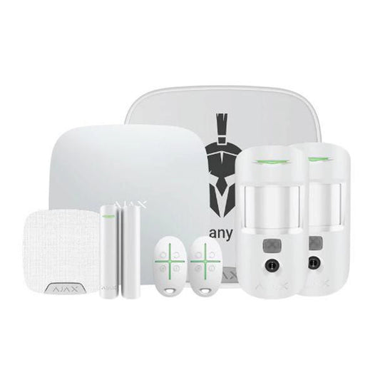Ajax 109850 Kit 24 Superior (White) Hub 2 Plus Wireless Alarm Kit "NR"