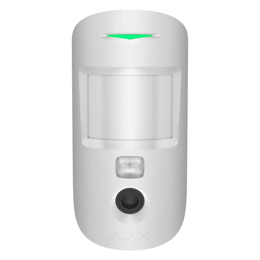 Ajax 132783 MotionCam U Jeweller – Wireless PIR Detector with Photo Verification, Pet Immune, 12m Range