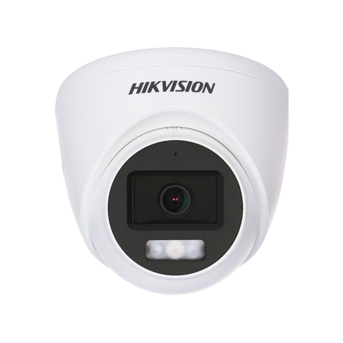 Hikvision 8MP DS‑2CE78U0T‑LF Smart Hybrid Light ColorVu + IR Fixed Lens TVI Turret Camera 20M White Light + 40M IR - White