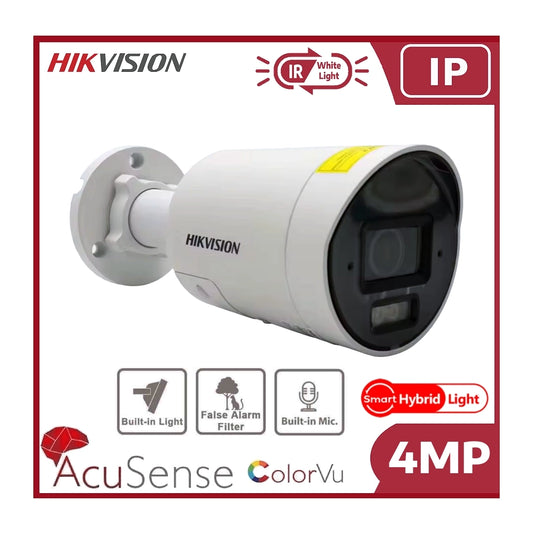 4MP Hikvision DS-2CD2047G2H-LIU Smart Hybrid ColorVu and IR AcuSense Mini Bullet Camera