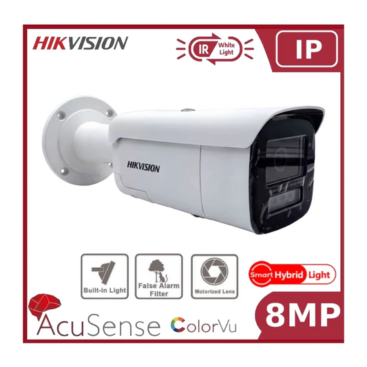 Hikvision DS-2CD2687G2HT-LIZS 8MP Hybrid ColorVu and IR Acusense Bullet"NR"