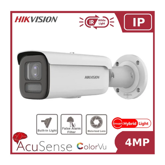 Hikvision DS-2CD2647G2HT-LIZS 4MP Hybrid ColorVu and IR Acusense Bullet Camera 2.8 - 12mm