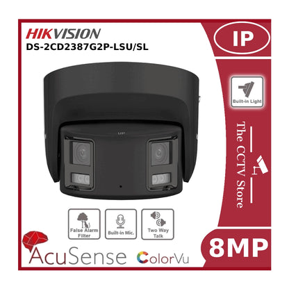 8MP HIKVISION DS-2CD2387G2P-LSU/SL(4MM)(C) 4K Panoramic ColorVu Turret Network Camera