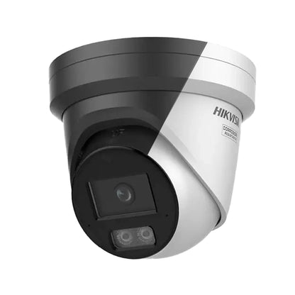 8MP Hikvision DS-2CD2387G2H-LISU/SL 4K Smart Hybrid ColorVu and IR Acusense Turret Camera, 2-Way Talk