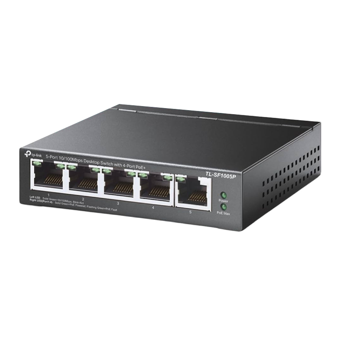 4 Port POE Switch for IP CCTV Cameras - Wi-Tek / Mercusys / TP-Link - Minimum PoE Budget 40W - PoE+ up to 250m