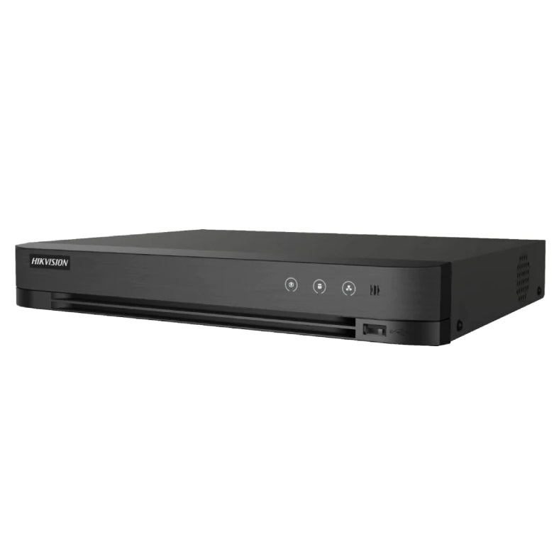 Hikvision iDS-7204HTHI-M1/P 8MP 4K 4 Channel Turbo HD AcuSense Hybrid PoC DVR with AoC