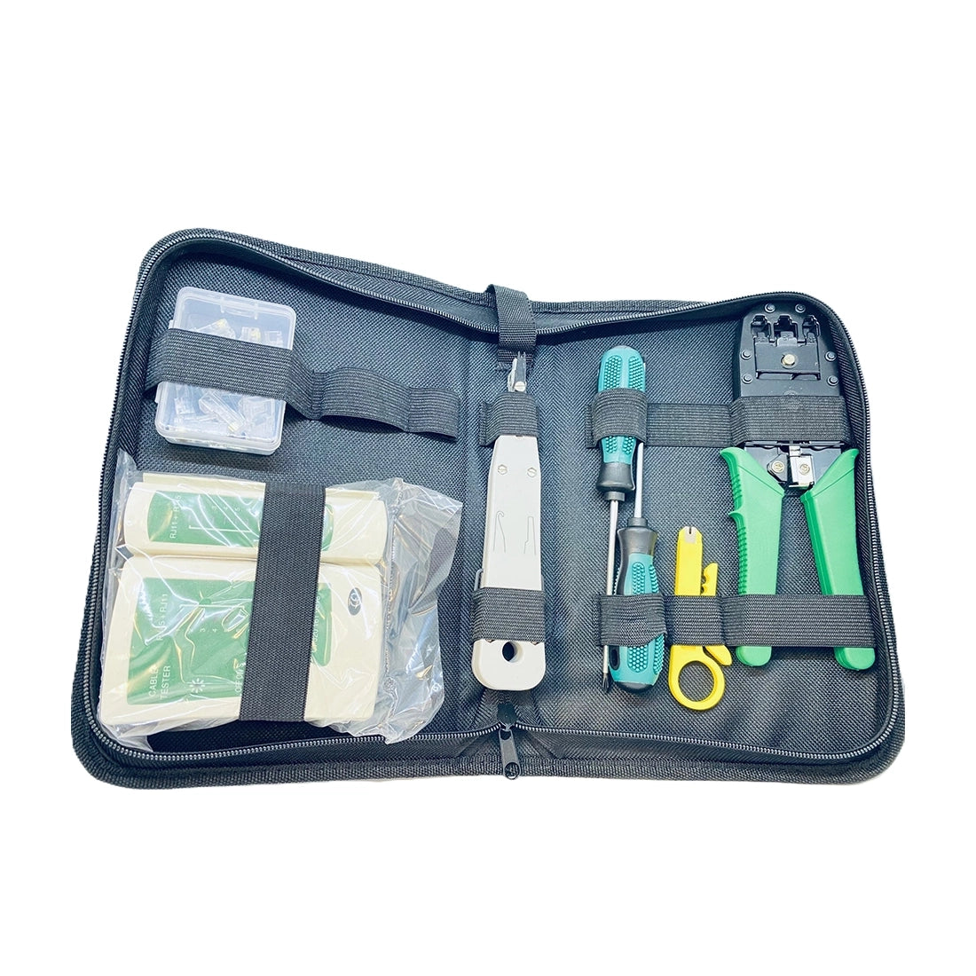 RJ45 Crimping 7 in 1 Multi Networking Tool Kit, Sleeved