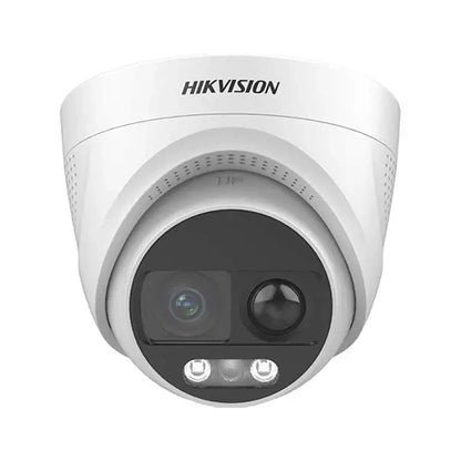 5MP Hikvision DS-2CE72KF3T-PIRXO 3K ColorVu PIR Siren Fixed Turret Camera