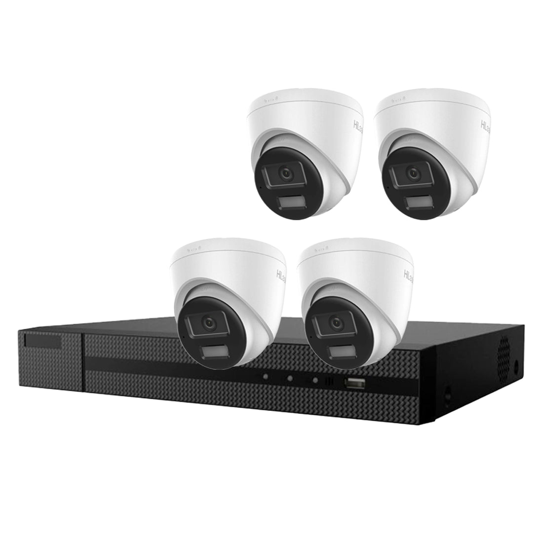 HiLook 8MP 4CH IP NVR Kit – IPC-T280HA-LUF/SL Cameras + NVR-104MH-K/4P(B) + 2TB HDD