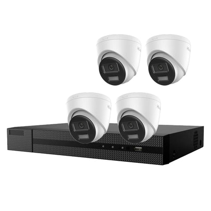 HiLook 8MP 4CH IP NVR Kit – IPC-T280HA-LUF/SL Cameras + NVR-104MH-K/4P(B) + 2TB HDD