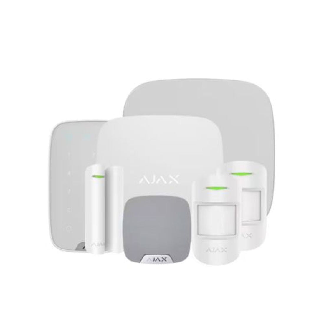 Ajax Systems Kit 4 Superior – White (90769) Hub 2 with Motion, Door, KeyPad & Sirens"NR"