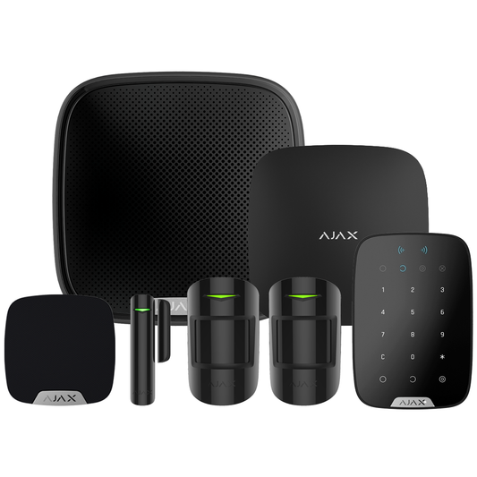 Ajax-90770 Superior Wireless Alarm Kit 5 S - Black "NR"