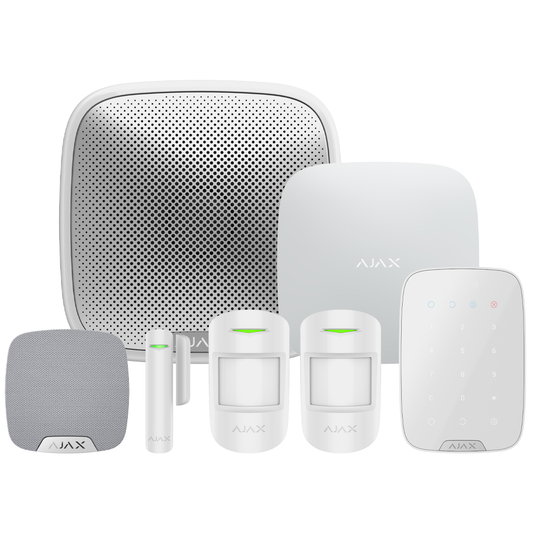 Ajax-90771 Superior Wireless Alarm Kit 5 S - White"NR"