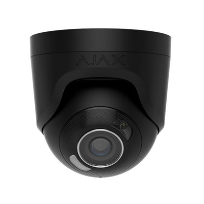 Ajax 126262 TurretCam HL 5MP 4mm Black Wired IP Camera with Hybrid Illumination and PoE