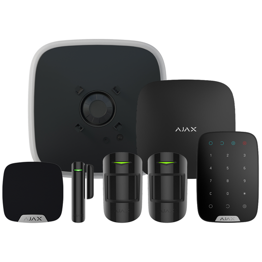 AJAX-107112 Superior Hub2 Plus Wireless Alarm Kit 18 S - Black"NR"
