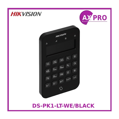 Hikvision DS-PK1-LT-WE AX Pro Wireless LCD Keypad Black