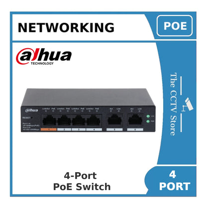 Dahua DH-CS4006-4ET-60 – 4 Port Cloud Managed PoE Switch 60W