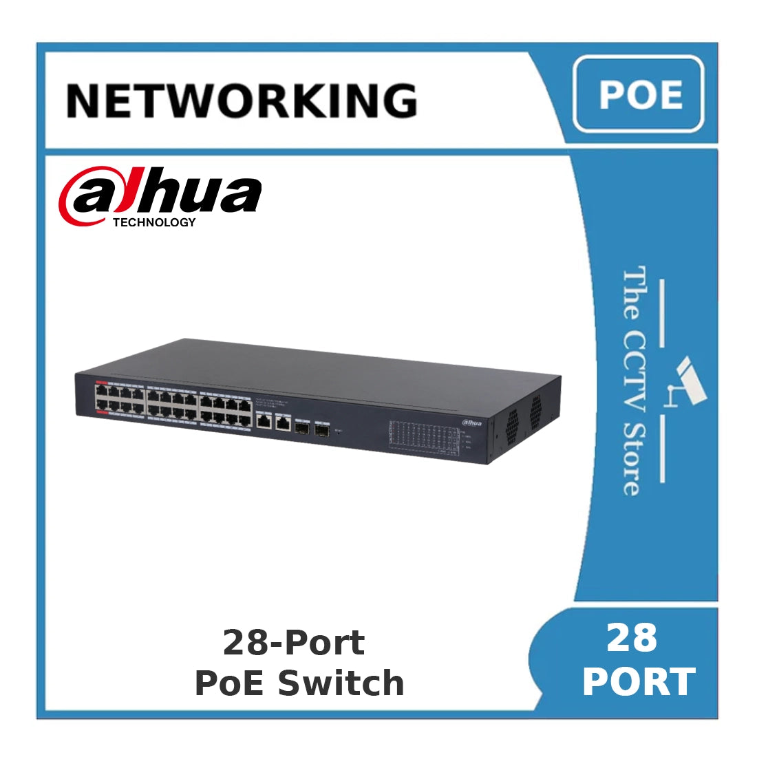 Dahua DH-CS4228-24GT-375 - 28 Port Gigabit PoE Cloud Managed Switch 375W
