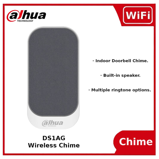 Dahua DH-DS1AG Indoor Wireless Doorbell Chime Smart WiFi 2.4 GHz, Custom Ringtones